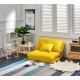 Urbana Japanese Futon Lounge 1-Seater Sofa Bed, 90cm, Yellow