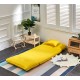Urbana Japanese Futon Lounge 1-Seater Sofa Bed, 90cm, Yellow