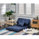 Urbana Japanese Futon Lounge 1-Seater Sofa Bed, 90cm, Blue