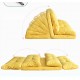 Urbana Japanese Futon Lounge 1-Seater Sofa Bed, 90cm, Yellow